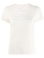 Helmut Lang Logo Embroidered T-shirt - Neutrals