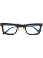 Kuboraum Rectangular Frame Glasses - Brown
