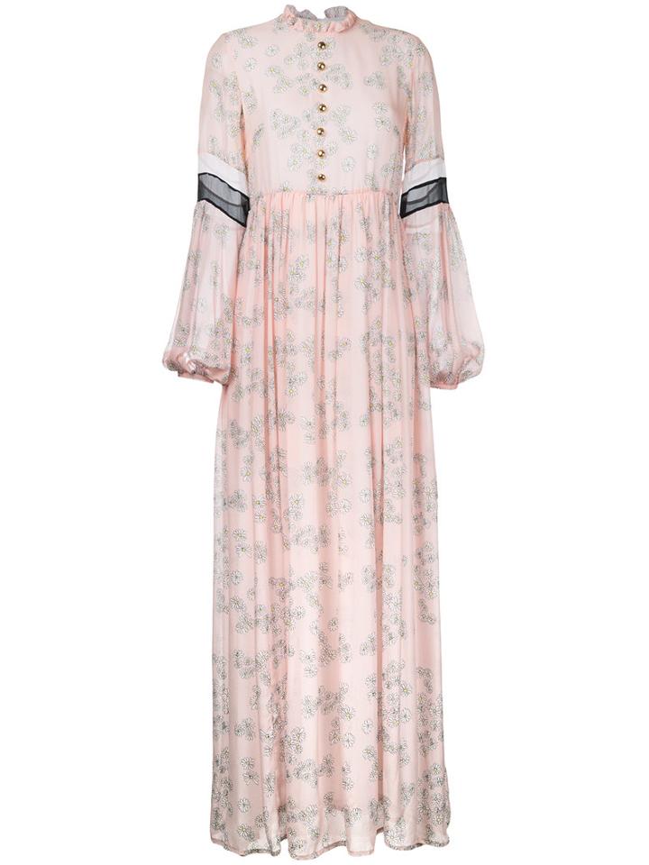 Macgraw - Affection Dress - Women - Silk - 10, Pink/purple, Silk