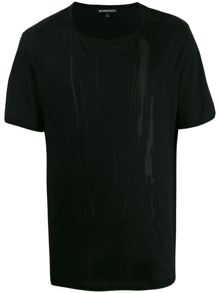 Ann Demeulemeester Brushstroke T-shirt - Black