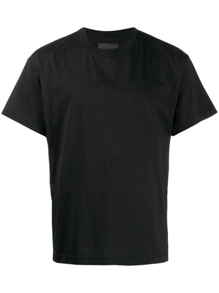 Fumito Ganryu Embroidered Cotton T-shirt - Black
