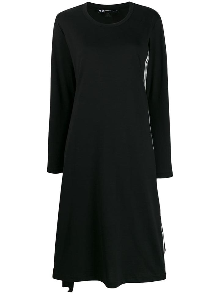 Y-3 Side Stripe Shirt Dress - Black