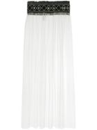 Tu Es Mon Trésor Glitter Belt Apron Maxi Skirt - Nude & Neutrals