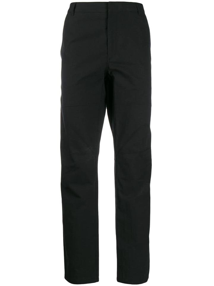 Lanvin Concealed Fastening Tapered Trousers - Black