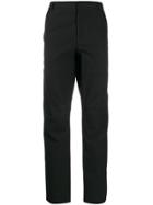 Lanvin Concealed Fastening Tapered Trousers - Black