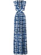 Proenza Schouler Tie Dye Long Dress - Blue
