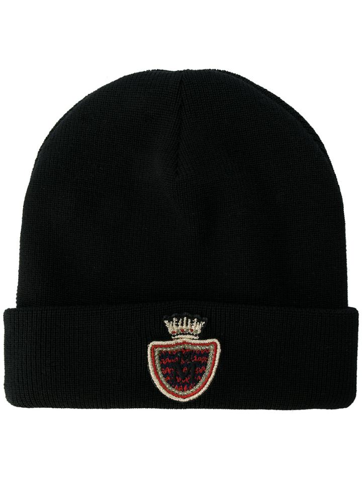 Maison Michel Logo Beanie - Black