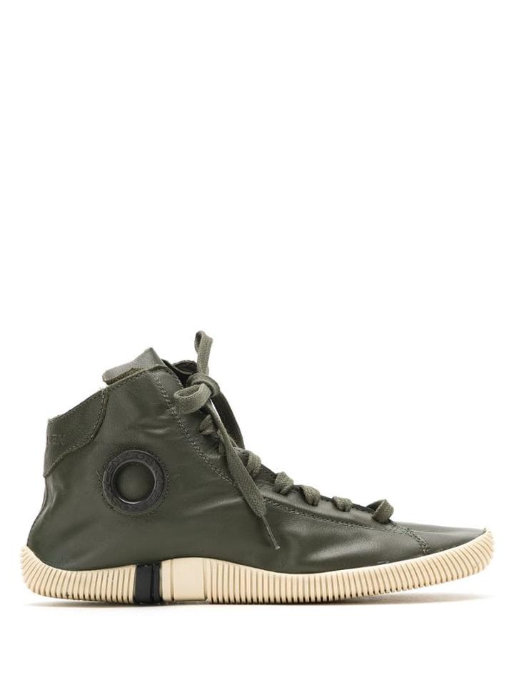 Osklen Leather Arpoador High Top Sneakers - Green