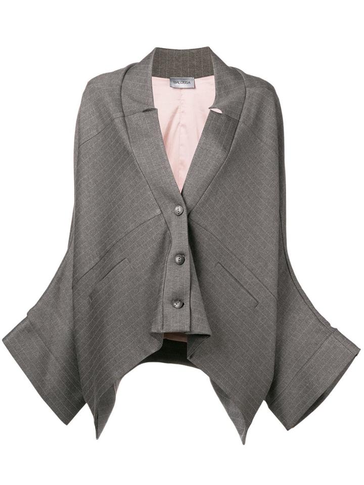 Balossa White Shirt Slouchy Jacket - Grey