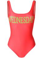 Alberta Ferretti Rainbow Week Swimsuit - Red