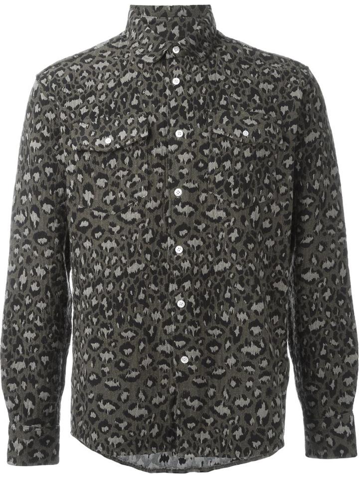 Soulland 'tom' Shirt, Men's, Size: Large, Green, Cotton/polyester/viscose