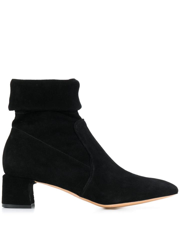 Parallèle Foldover Top Boots - Black