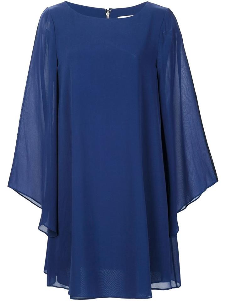 Alice+olivia 'eleonora' Dress, Women's, Size: Large, Blue, Silk/spandex/elastane
