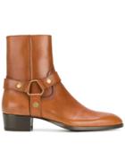Saint Laurent Classic Wyatt 40 Harness Boots - Brown