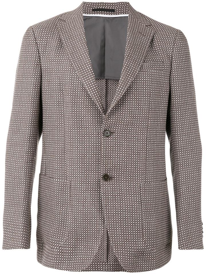 Z Zegna - Single Breasted Jacket - Men - Silk/cotton/linen/flax - 54, Brown, Silk/cotton/linen/flax