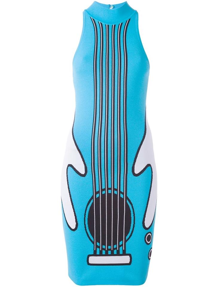 Jeremy Scott Guitar Print Dress