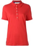 Tory Burch - Polo Shirt - Women - Cotton/spandex/elastane/modal - S, Red, Cotton/spandex/elastane/modal