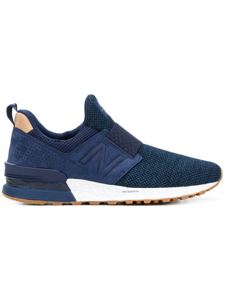New Balance 574 Slip-on Sneakers - Blue