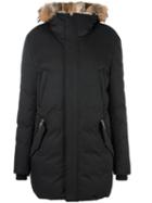 Mackage 'edward' Parka Coat, Women's, Size: 36, Black, Cotton/nylon/rabbit Fur