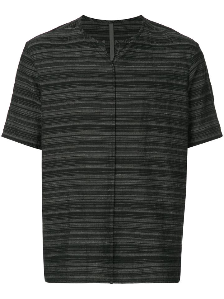 Kazuyuki Kumagai Striped T-shirt - Grey