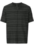 Kazuyuki Kumagai Striped T-shirt - Grey