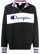 Champion Logo Print Pull-on Jumper - Black