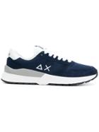 Sun 68 Colour-block Logo Sneakers - Blue