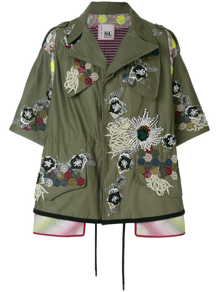 Antonio Marras Embellished Military Jacket - Green