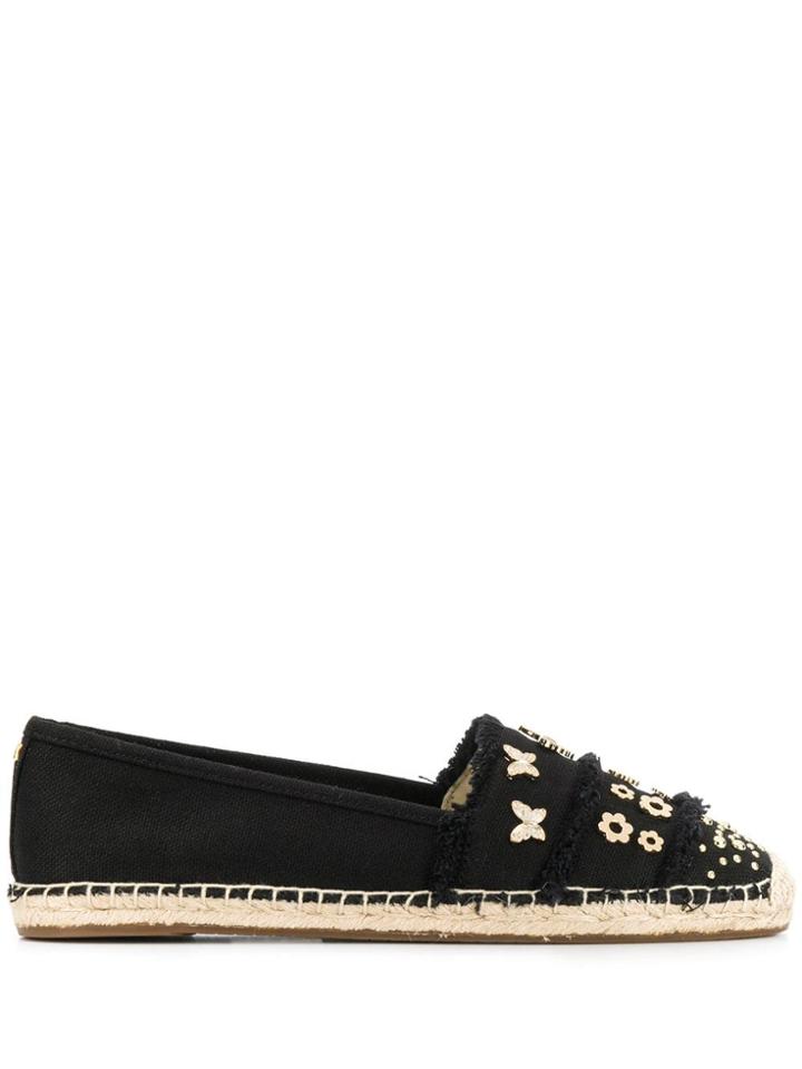 Michael Michael Kors Tibby Studded Espadrilles - Black