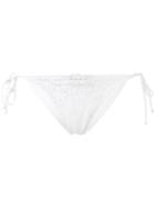 Ermanno Scervino - Lace Tie-side Bikini Bottoms - Women - Polyamide/spandex/elastane - I, White, Polyamide/spandex/elastane