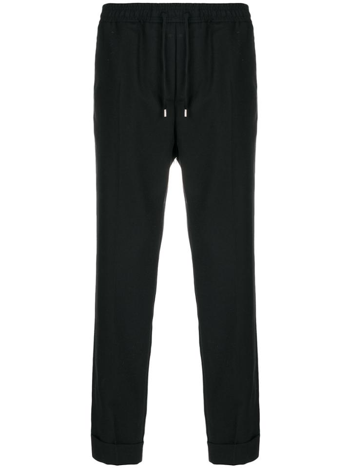 Gucci Drawstring Cropped Trousers - Black