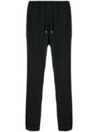 Gucci Drawstring Cropped Trousers - Black