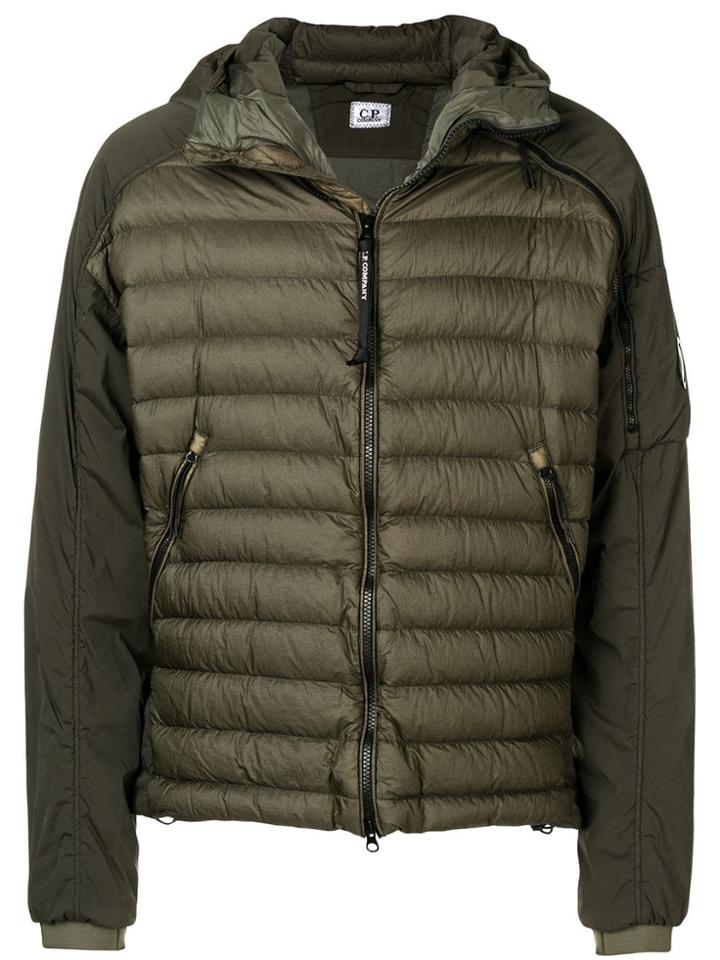 Cp Company Zipped Padded Jacket - Green
