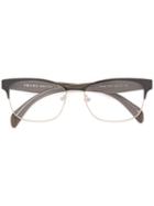 Prada Eyewear Square Glasses, Grey, Acetate/metal
