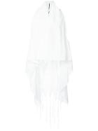 Masnada Long Draped Waistcoat - White
