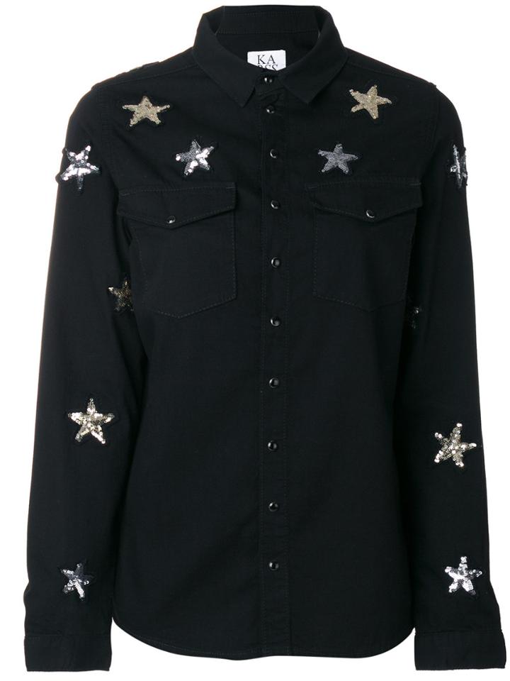Zoe Karssen Sequin Star Shirt - Black