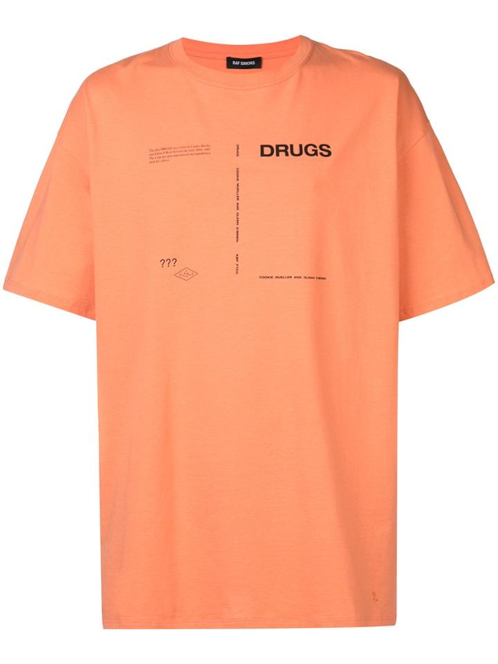 Raf Simons Print T-shirt - Yellow & Orange