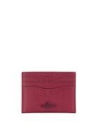 Coach Grained-effect Cardholder - Red