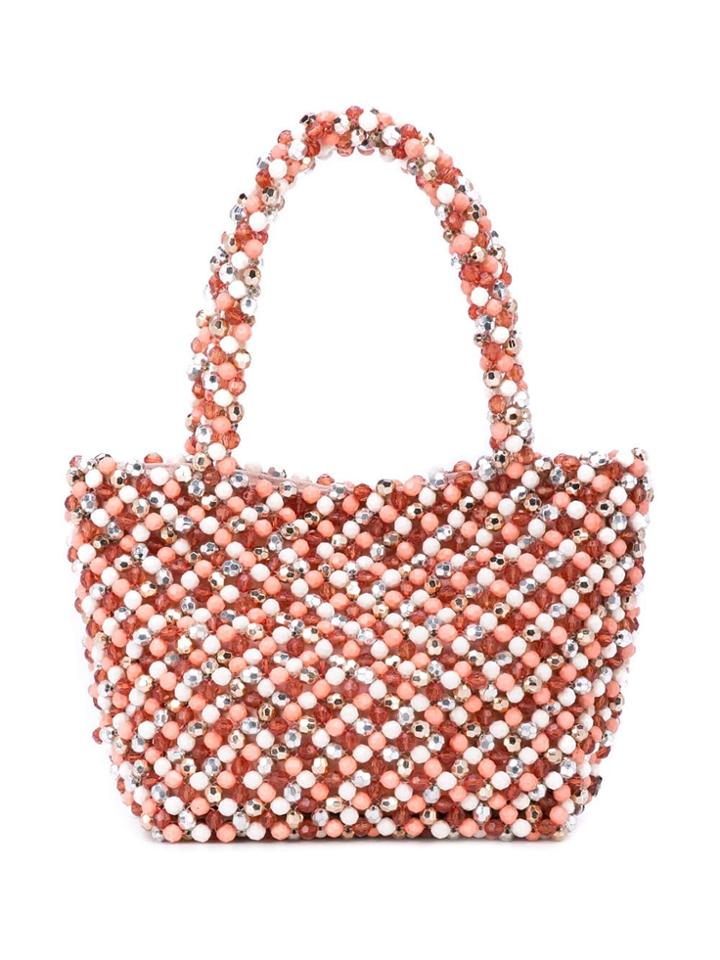 Loeffler Randall Beaded Tote Bag - Pink