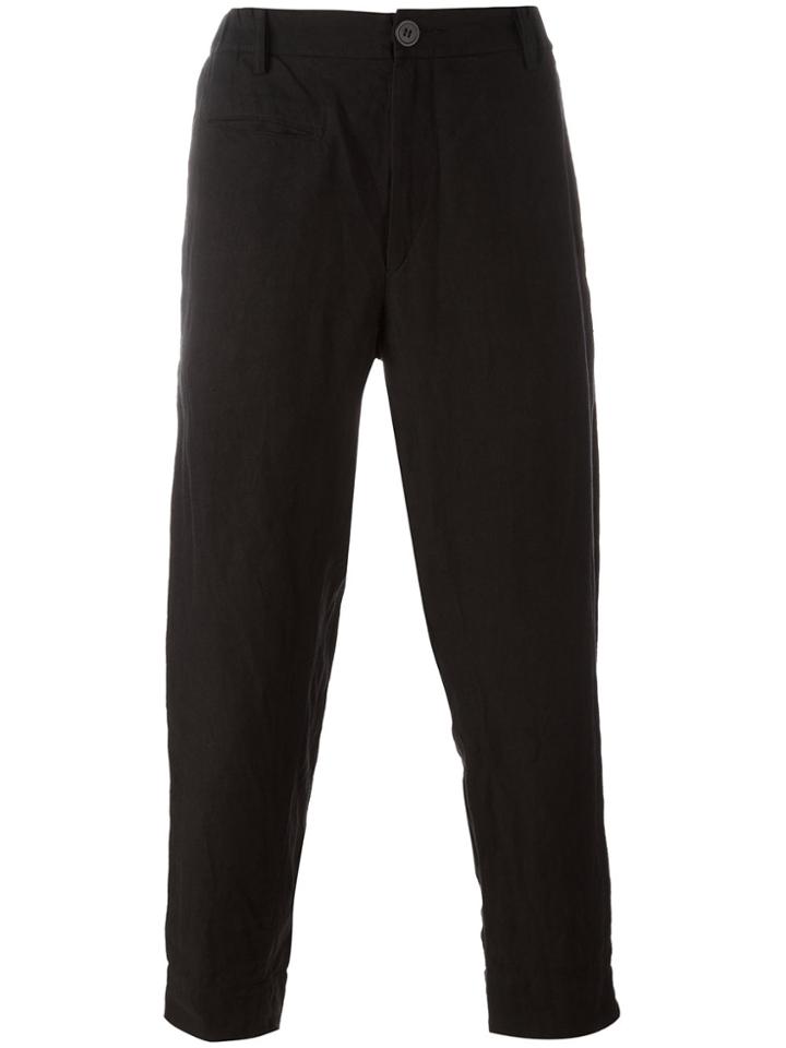 Ziggy Chen Loose Fit Tailored Pants - Black