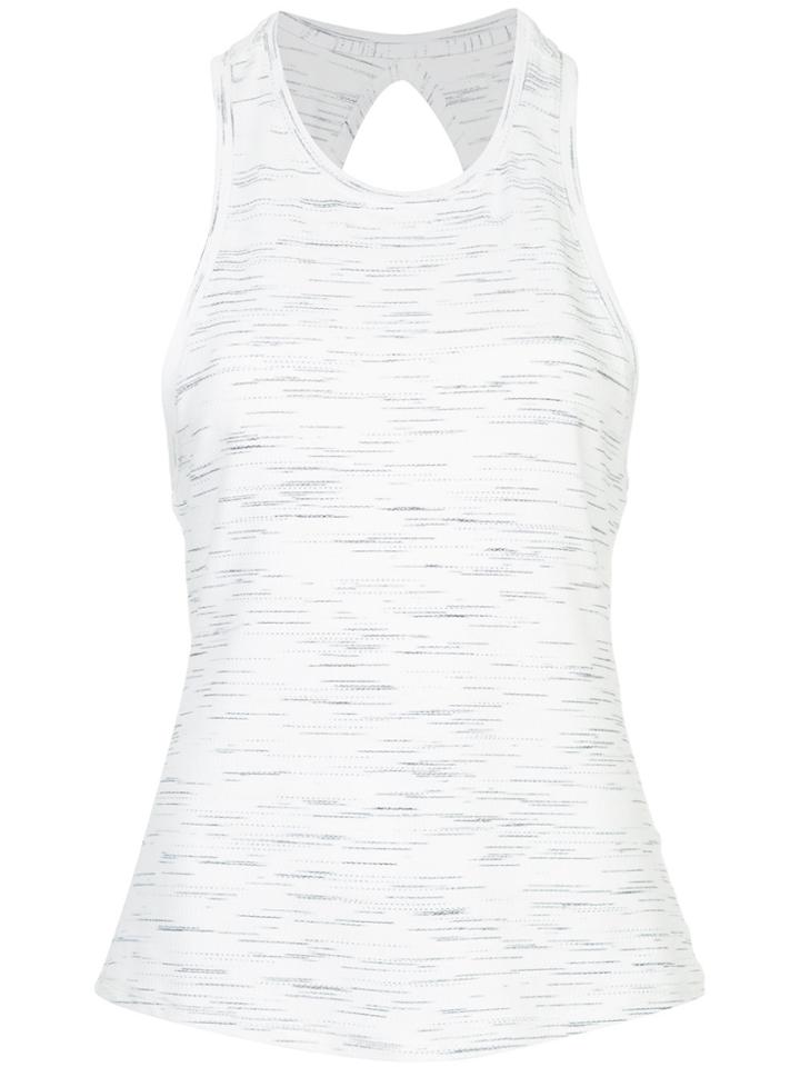 Nimble Activewear Twisted Back Tank Top - White