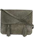Yves Saint Laurent Vintage Saddle Detail Shoulder Bag, Women's, Grey