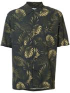 Vince Leaf Print Shirt, Men's, Size: Xl, Green, Viscose