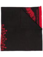 Alexander Mcqueen Royal Banner Scarf - Black