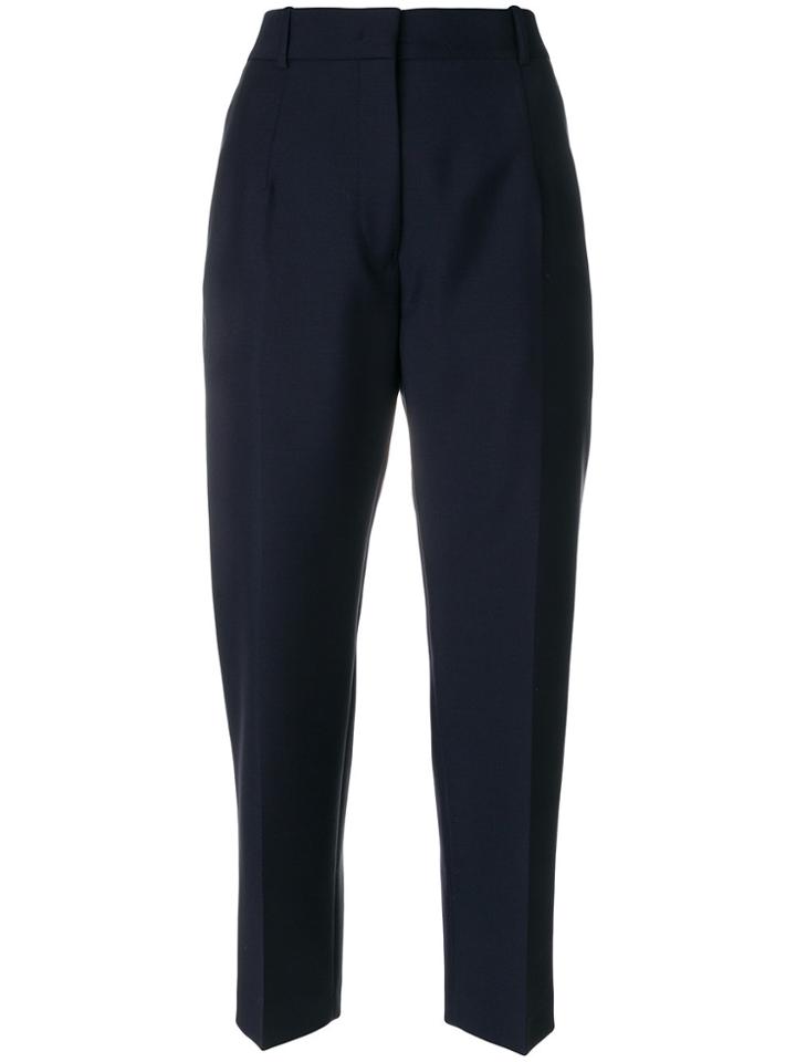 Jil Sander Cropped Trousers - Blue