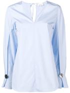 3.1 Phillip Lim Contrast Button Cuffs Shirt - Blue