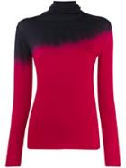 Pierantoniogaspari Tie-dye Turtleneck Top - Red