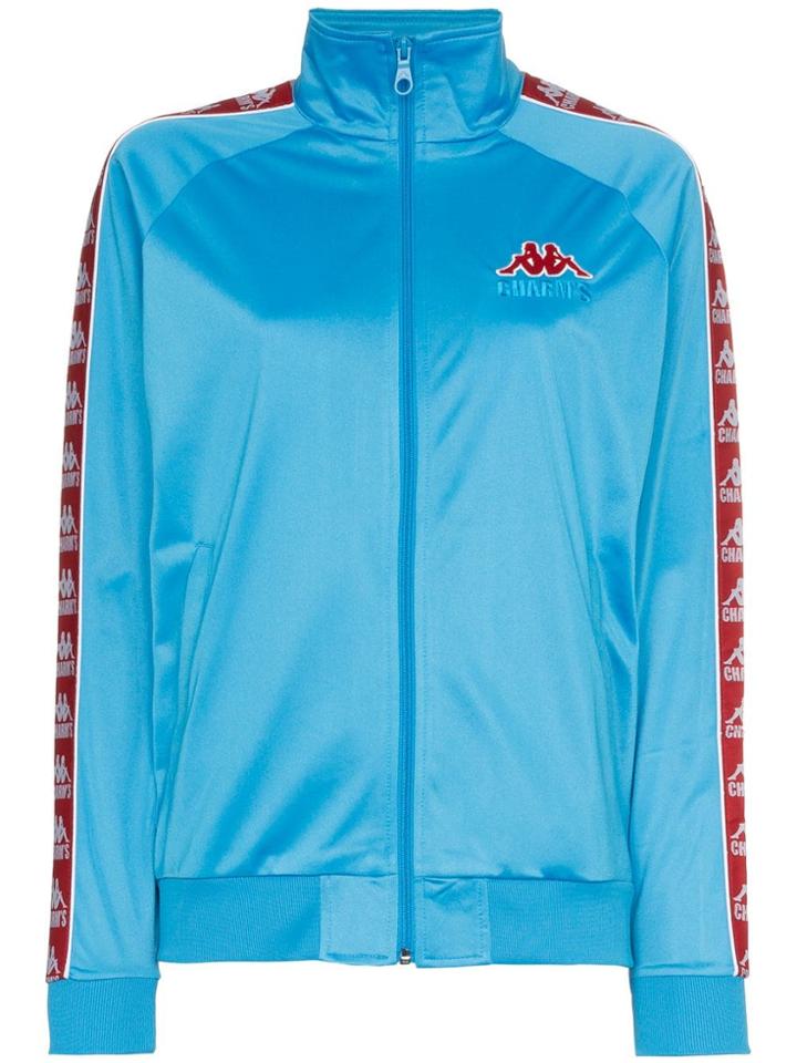 Charm's X Kappa Logo Embellished And Side Detail Jacket - Blue