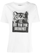 Essentiel Antwerp Printed Slogan T-shirt - White