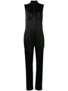 Burberry Zip-front Jumpsuit - Black